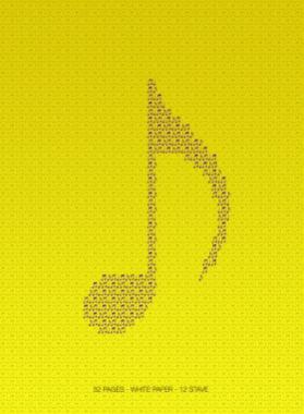 Quaderno di musica 32 pagine 12 pentagrammi