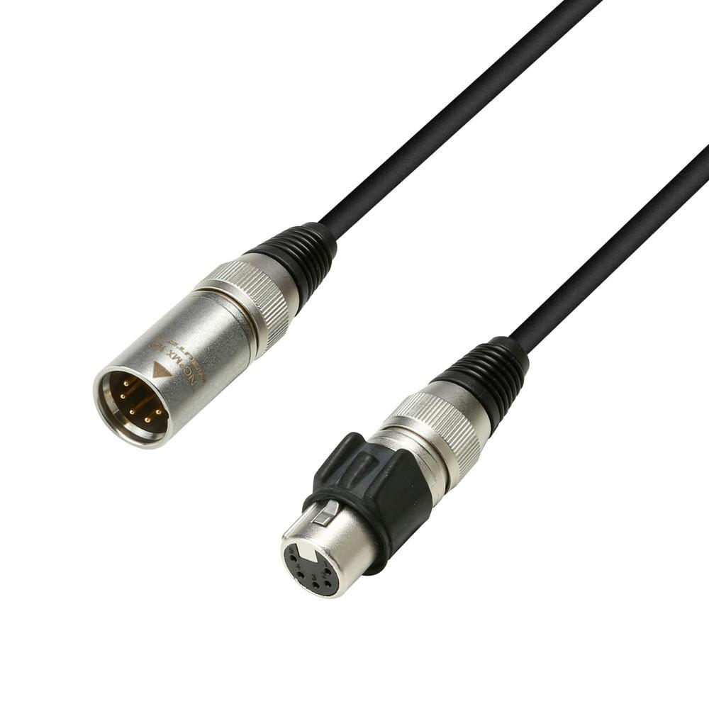 ADAM HALL K5 DIJ 0500 CAVO DA DMX 5 PIN HD NEUTRIK MASCHIO A XLR FEMMINA 5mt