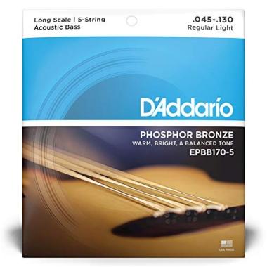 D'addario epbb170-5 set corde basso acustico