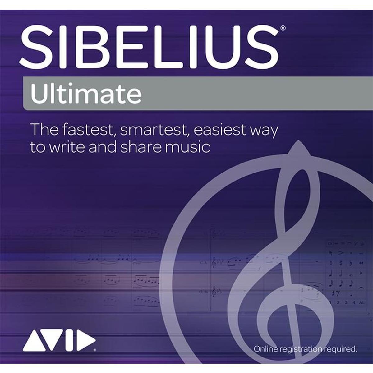 Avid sibelius | ultimate network 1-year software updates + support plan - multiseat renewal